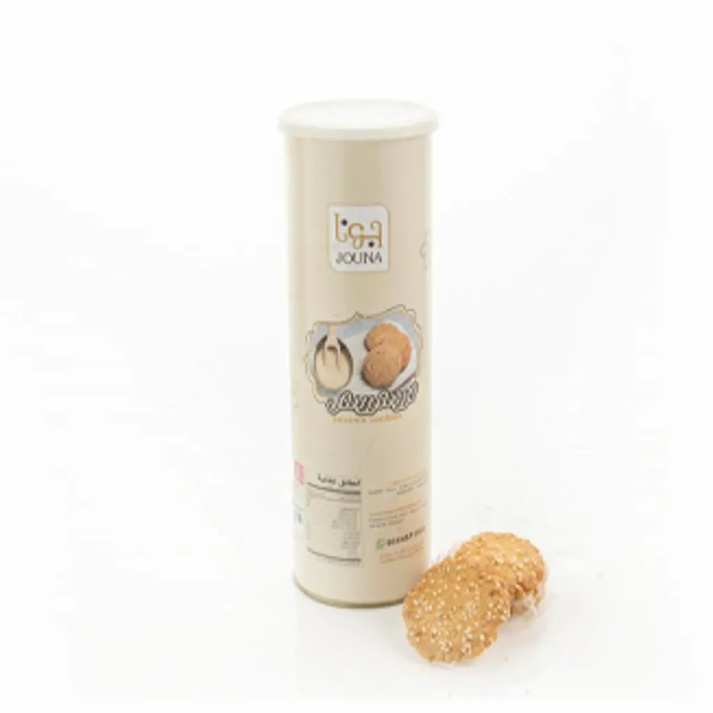 Sesame Biscuit Cylindrical Box